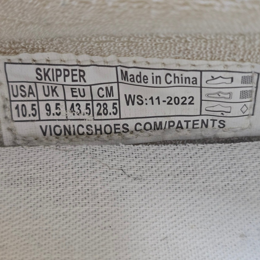 Vionic Beach Skipper Boat Shoes Olive Green Canvas Slip On Loafers Mens 10.5 - Picture 2 of 10